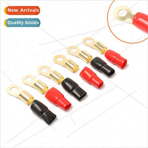 Car Audio Modification Fork Brass Terminal Block 4GA Set