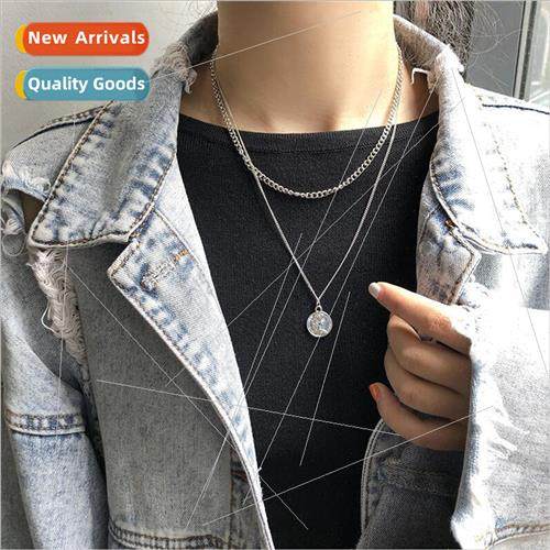 Europe new punk hip-hop women vintage necklaces multi-layer