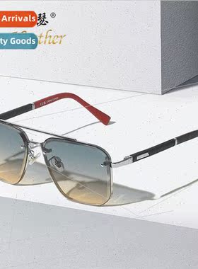 New spring leg Square Frame 22314 Europe men metal frame sun