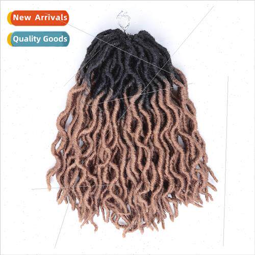 12inch Gradient Color Short Curly African Wig Dirty Braid Gy