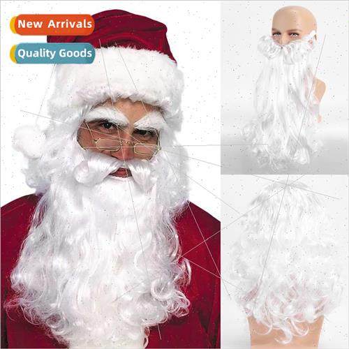 Father Christmas Hair Christmas  Big Beard Wig Old Man Grand