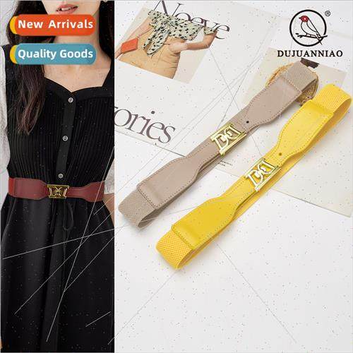 Black belt female elastic elastic waistband single loop hund