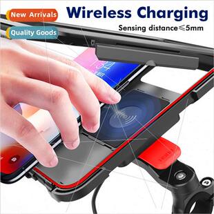 E-bike waterproof cell phone holder wireless charging cell p