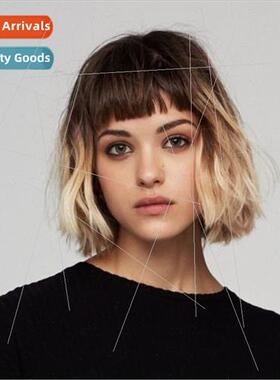 2019 new wigs 适用women short hair Europe gradient color hig