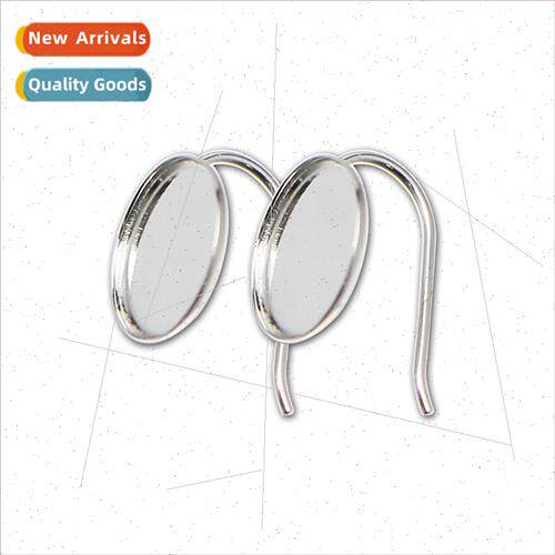Minimalist s925 silver ear hook accessories geometric round