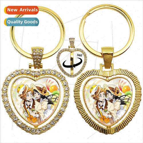 New anime bungee stray dog ladies gift jewellery glass dome