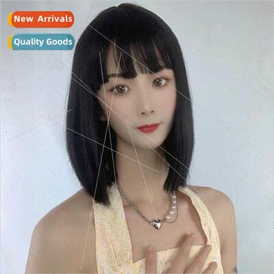 Wig female a cut flush short fashion chemical fiber wig full