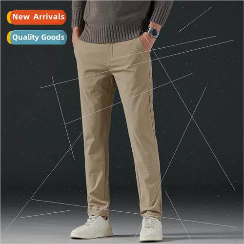 Men casual pants summer thin straight loose ice silk men pan