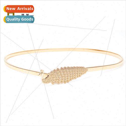 Women metal belt fine decorative hundred skirt waist chain e