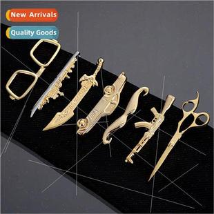men mal tie Fashion creative accessories clip sciss boutique