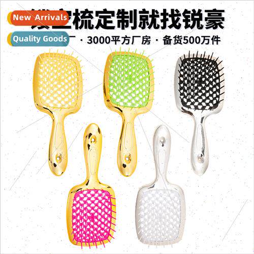 Premium sense plating hollowing comb air cushion comb scalp