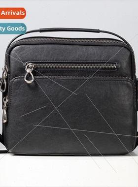 New leather men crossbody bag nd casual shoulder bag messeng