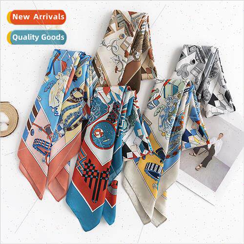 Europe Uned States set simulation silk scarf English letters