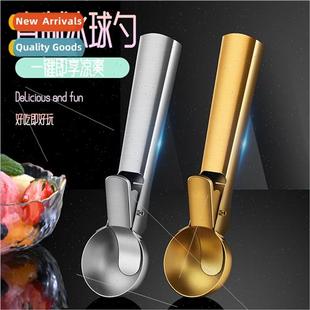 Round Scoop Manual Shaved Fru Cream Scooper Ice