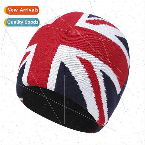 ins classic usa kn warm wool hat uk print kn pullover hat