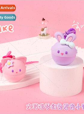 Big ear fox dream rabb luminous night light keychain pendant