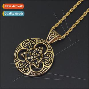 Fashion Viking Vintage Punk Jewelry Celtic Knot Pendant Neck