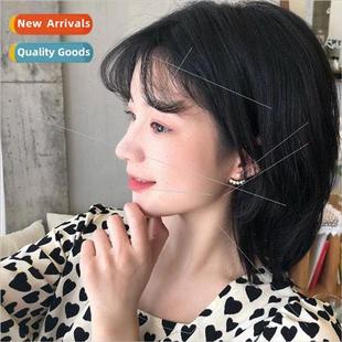 pearl earrings Korea mple hanging small ear back