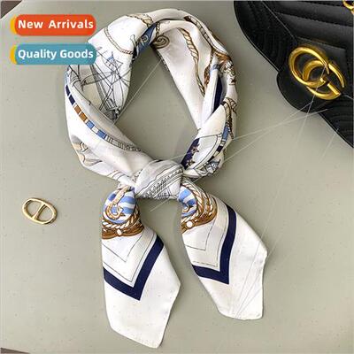 2020 spring fall new fashion nautical simulation silk small
