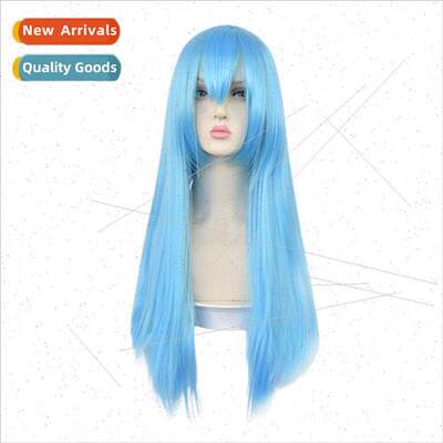 An jie character wig Bump World cos wig Lemon Girl sky blue