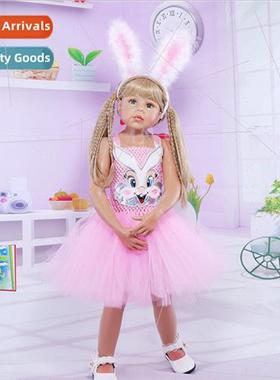 Sequin Bunny Girl Pink Dress Bunny Girl Child Role Play Hall