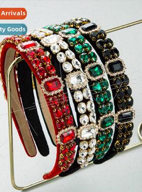 Hair bands new thin edge baroque retro velvet headband headd