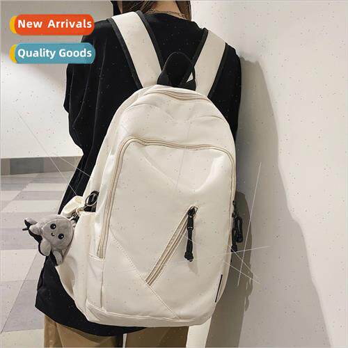 HK solid color nd shoulder bag male college large capacy Kor