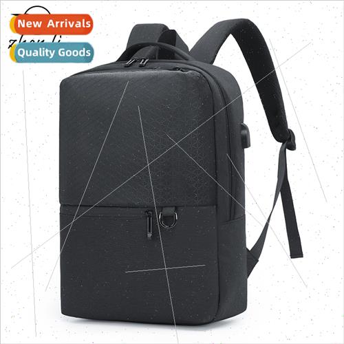 shoulder bag men casual simple 15.6 inch computer bag USB ch