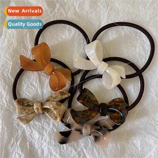 French acetate bow hair band daily basic high elasticy hair