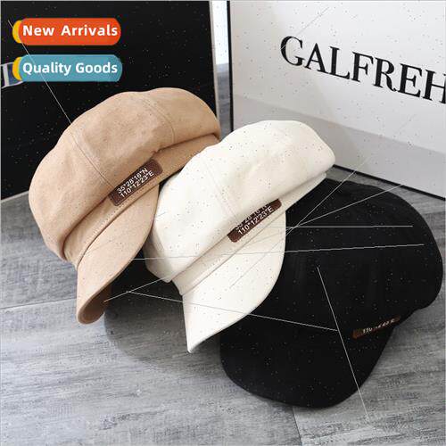 Autumn and winter new hats female wild England octagonal cap