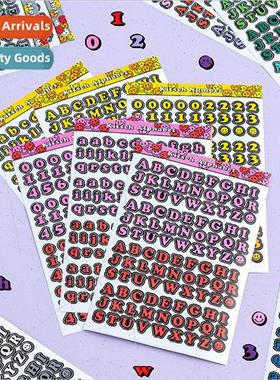 6 packs of Korean ins colorful letters of the alphabet numbe