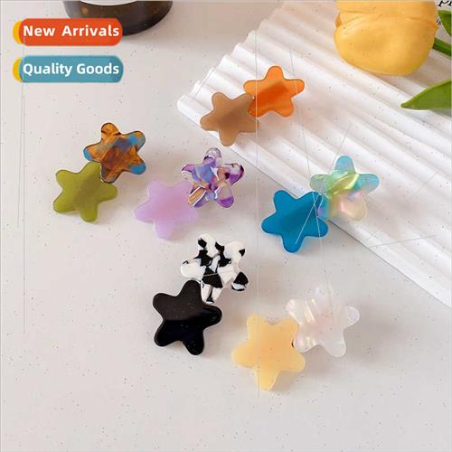 simple pentagram side clip side broken hair clip female summ