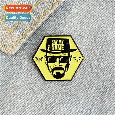 Movie and TV drama characters enamel alloy brooch creative p