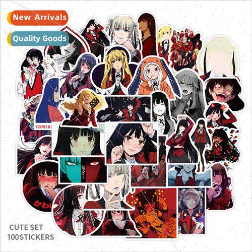 100 pcs of Japanese anime wild gambling abyss graffiti stick