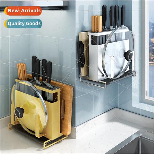 Kchen shelf knife cutting board pot cover chopper holder sto