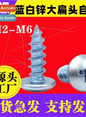 TA blue whe zinc cross large flat head tapping screws umbrel