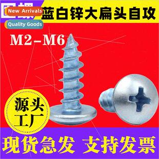 TA blue whe zinc cross large flat head tapping screws umbrel
