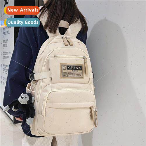 Shoulder bag girls ins wind female schoolbag men women simpl