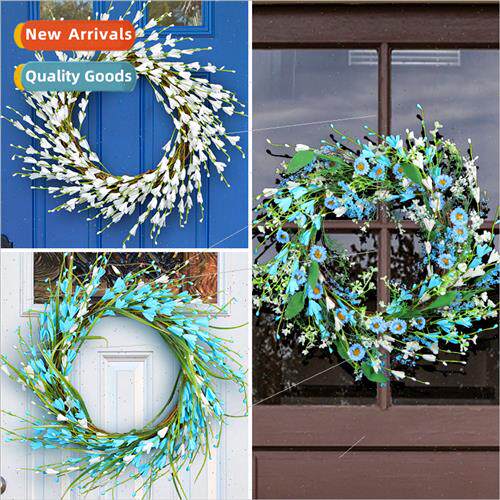 New berry wreath wall hanging patio holiday arrangement deco