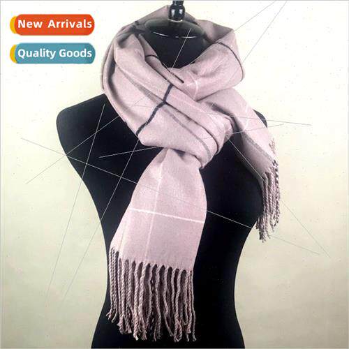 2023 Korean  new fall winter plaid scarf female winter fashi
