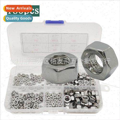 180pcs boxed 304 hexagon nuts M2-M6 combination set -slip lo