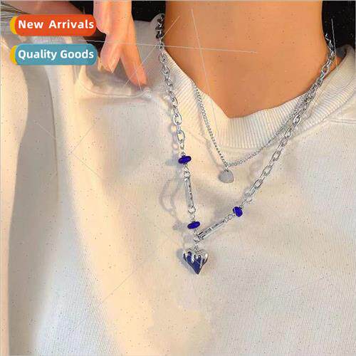 Europe ins hundred matching klein blue heart double layered
