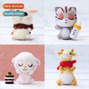 Wool Felt Poking prodding diy material k doll dolls