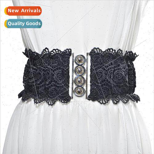 New Korean sweet wide elastic waist seal ladies skirt lace l
