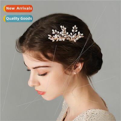 Bridal hair accessories pearl hair comb wedding coiffure hai