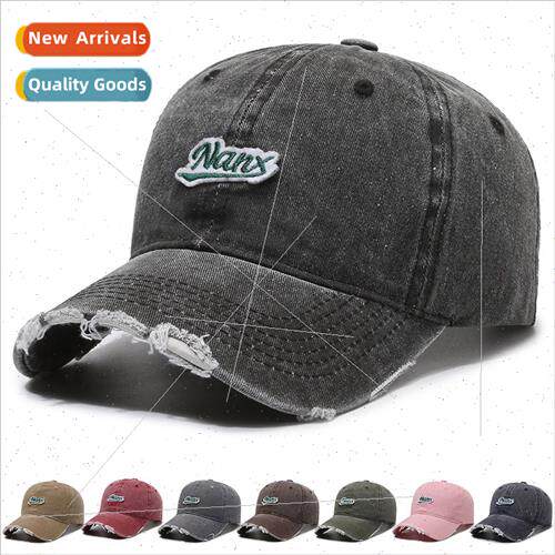 Hat female Korean  casual wild retro washed baseball cap spr