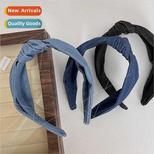 vintage knotted wide Cowboy hairpin band edge headband hair