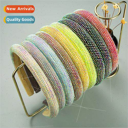 Europe ins fashion solid color fabric inlaid diamond sponge