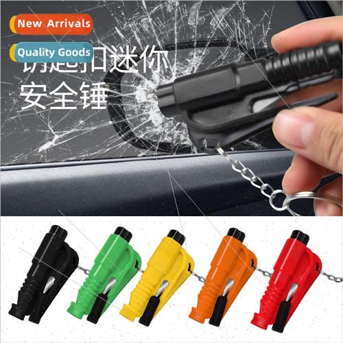 Car Carry Keychain Hammer 3-in-1 Car Window Breaker Multifun