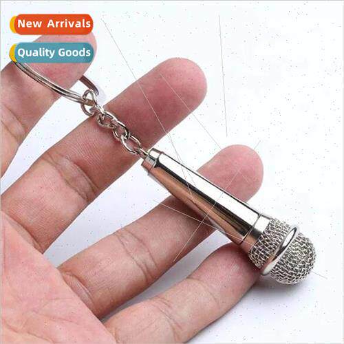 Exquise gift simulation microphone keychain Korean creative